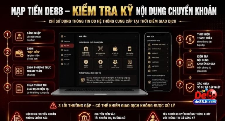 Kiểm tra kỹ trước khi nạp tiền cược