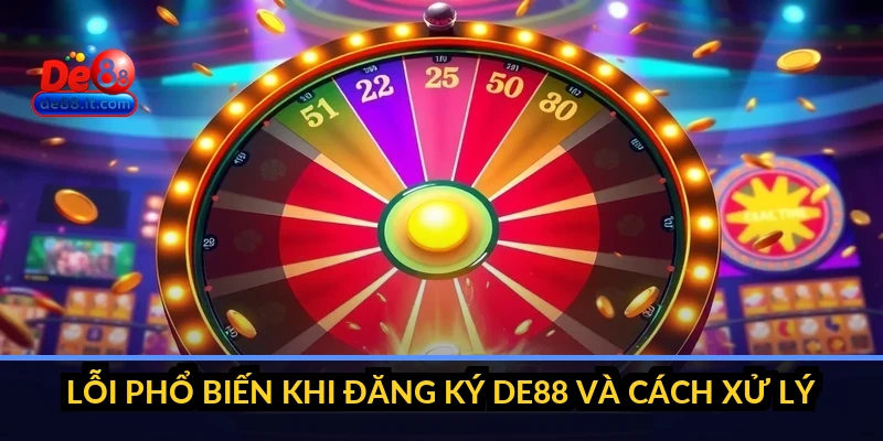 Lỗi phổ biến khi đăng ký DE88 và cách xử lý